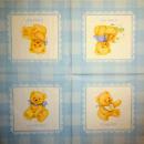 137 Teddy - 3-lagig (blau)